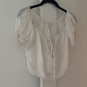 Elegant White Doen Women's Top